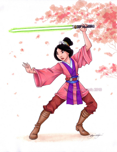  花木兰 as a Jedi