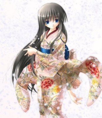 Random anime kimono girl