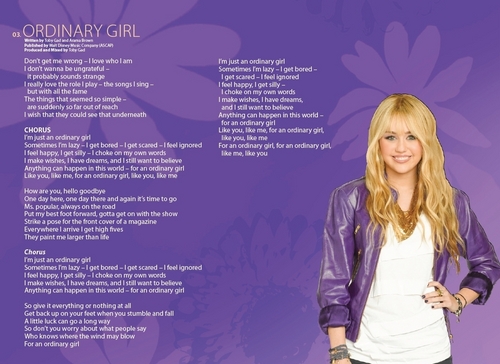  'Hannah Montana Forever' Soundtrack Booklet