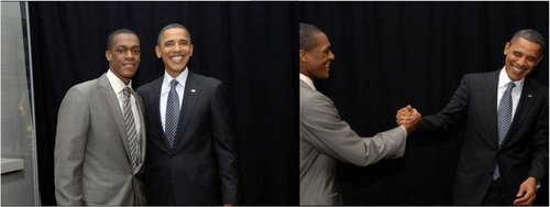 Rajon ROndo and Barack Obama