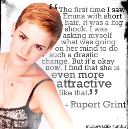  Rupert on Emma's hair.