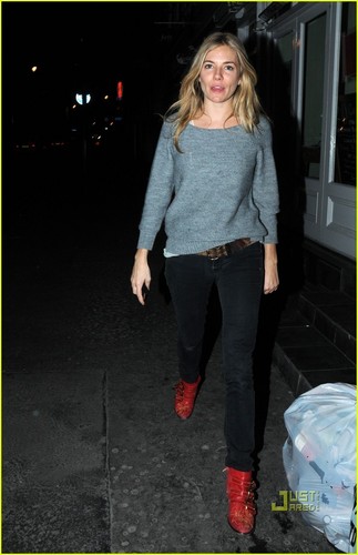Sienna Miller: Little Red Riding Boots