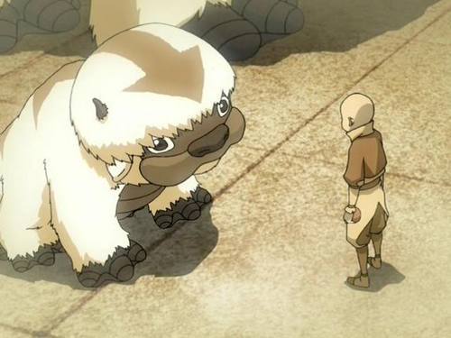 Young Aang and young Appa