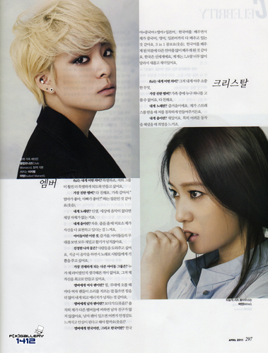  amber in Marie claire