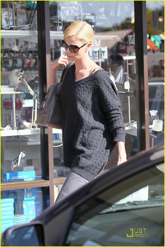Charlize Theron Takes Kings Road Cafe To Go