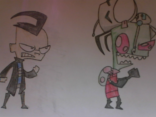  Zim, Gir, and Dib (by me)