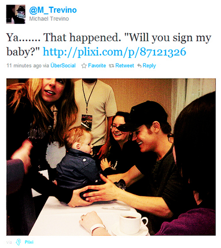  "will bạn sign my baby?"