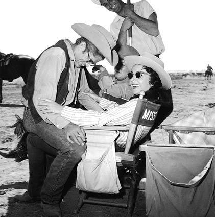  On the Set of Giant with James Dean