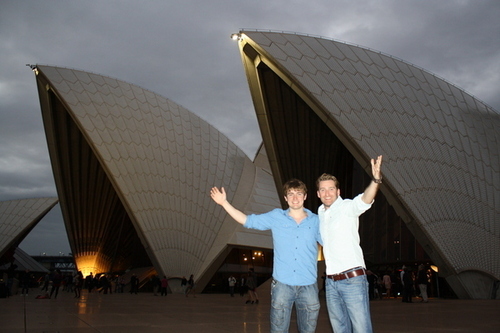 Paul & Emmet Just before we went to the opera tonight! 