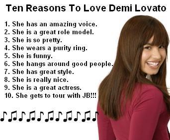  Ten reason to प्यार Demi Lovato♥