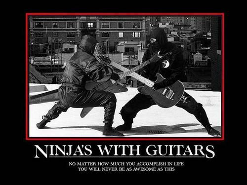 ninja guitar awesomeness!!!! XD