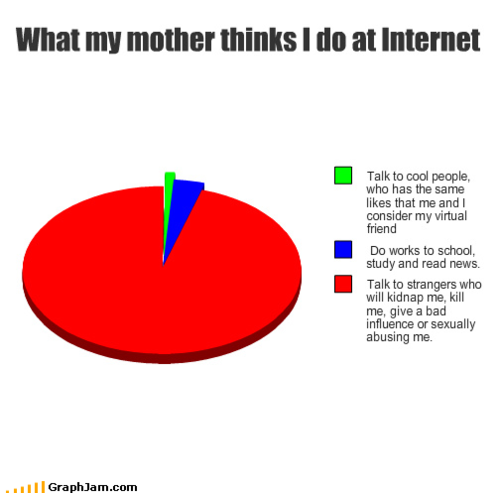  what my mother thinks i do at internet