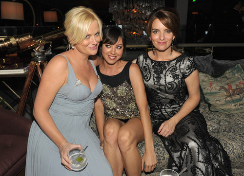  Aubrey with Amy Poehler & Tina Fey @ AMC Hosts A 62nd Annual EMMY Awards After Party - 2010