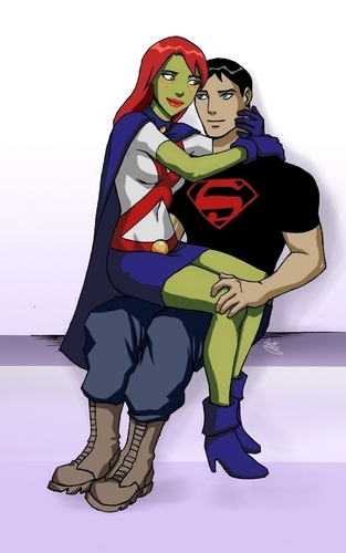  miss martian & superboy