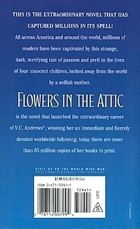 Flowers in the Attic reissue back cover