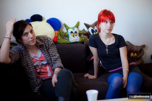  Hayley Williams and Lindsey Byrnes in the office