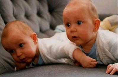  James and Oliver as Babys