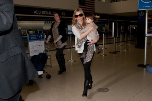Sarah and Charlotte at LAX Airport - 4th April 2011