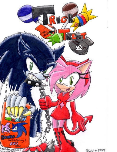  Sonic and Amy হ্যালোইন