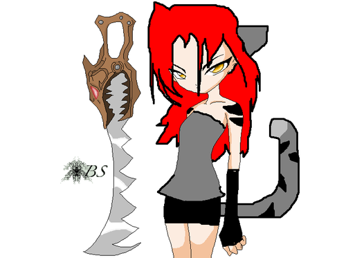  chatons human form and weapon