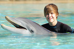  * Justin Buddy with a dolfijn *