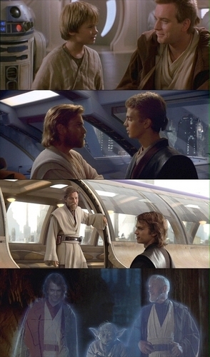  Anakin and Obiwan Kenobi beginning-end