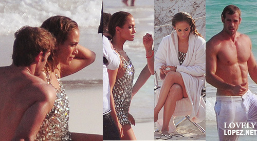 Jennifer filming the “I’m into you” Music video with William Levy - 03 April 2011