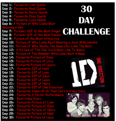  1D = Heartthrobs (Enternal Amore 4 1D) 30 giorno Challenge! Amore 1D Soo Much! 100% Real :) ♥