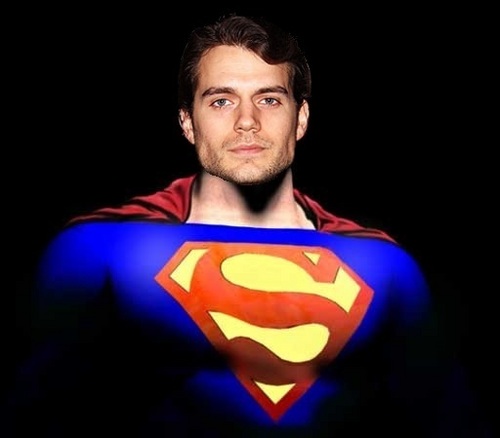  Artist Rendering of Cavill as Супермен
