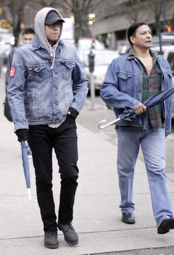  Chaske Spencer And Gil Birmingham Out And About In Vancouver