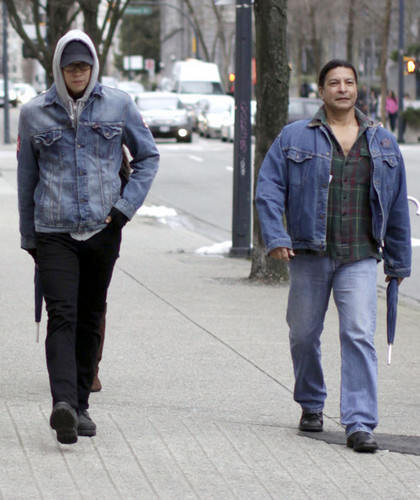  Chaske Spencer And Gil Birmingham Out And About In Vancouver