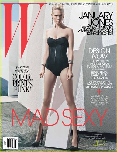 January Jones Covers 'W' May 2011