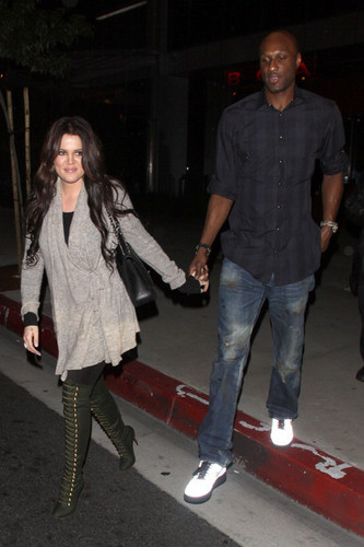  Khloe Kardashian and Lamar Odom Film in West Hollywood
