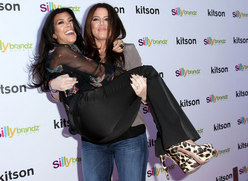  Kim, Kourtney and Khloe Launch Their "Kardashian Glam" Pack Of Silly Bandz