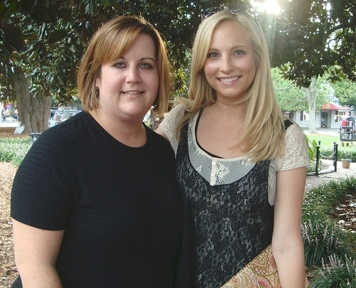 New/old photos of Candice with fans!