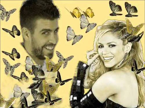  Piqué and Shakira butterfly, kipepeo upendo colours