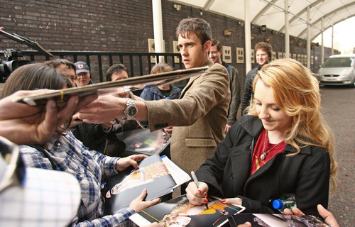 Signing Autographs Outside ITV Studios April 11th, 2011 