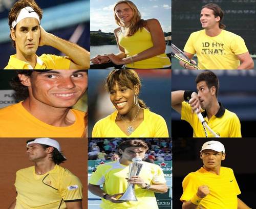  网球 is yellow !!!!