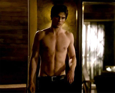  Damon Salvatore shirtless ♥