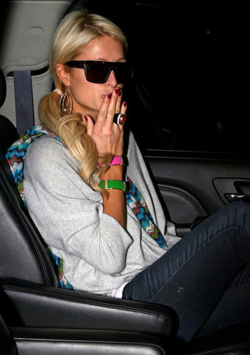 Paris Hilton and Cy Waits at JFK