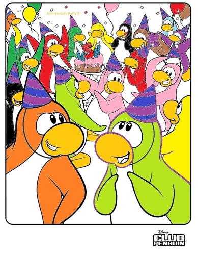  penguin Coloring Page