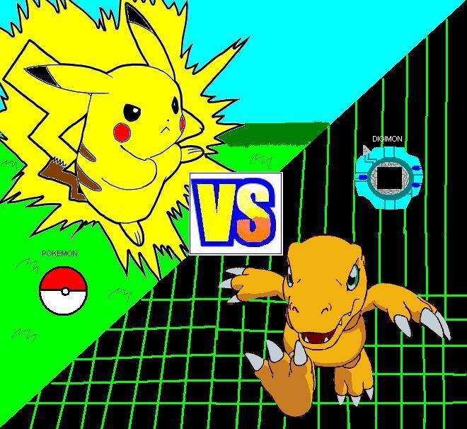 Pikachu vs Agumon