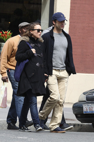  Taking a stroll with Benjamin Millepied around the neighborhood, New York City (April 15th 2011)