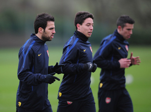  At Training with Fabregas & 봉고차, 반 Persie