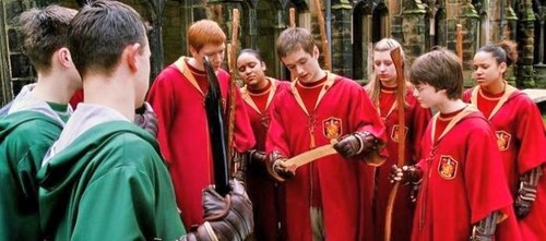  Gryffindor and Slytherin Quidditch Teams