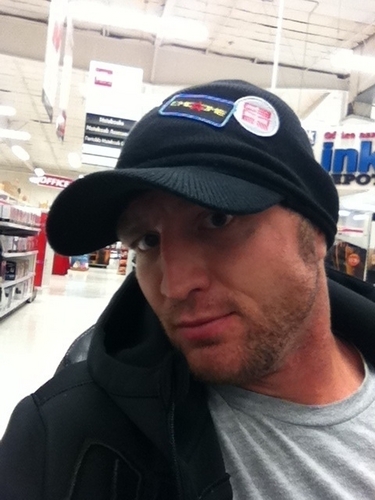  Here’s my gas station hat. I know, it’s from a gas station, therefore stylish.