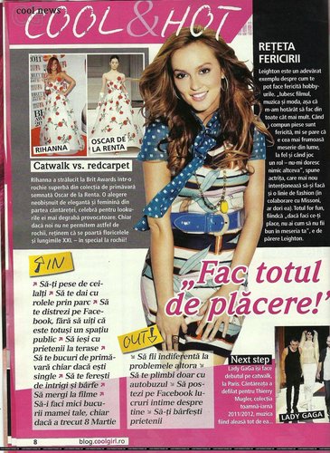  New scans of Leighton in Cool Girl(Romania)!