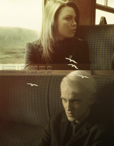 Pansy Parkinson and Draco Malfoy 