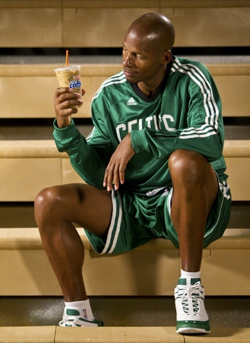  ray with a dunkin iced coffee :)