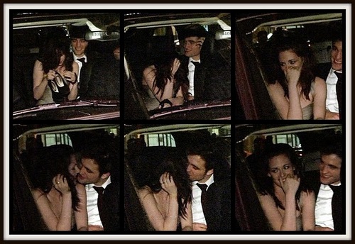  Robert Pattinson and Kristen Stewart beijar
